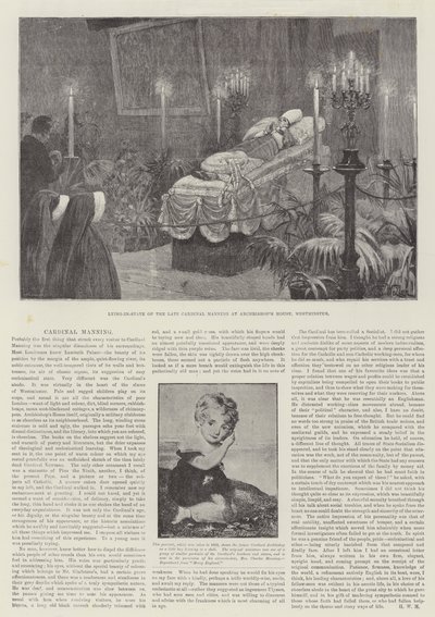 The Death of Cardinal Manning by William Barnes Wollen
